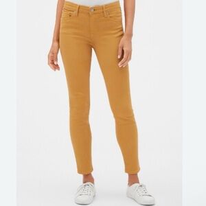 GAP Women’s Mustard Yellow Skinny Jeans